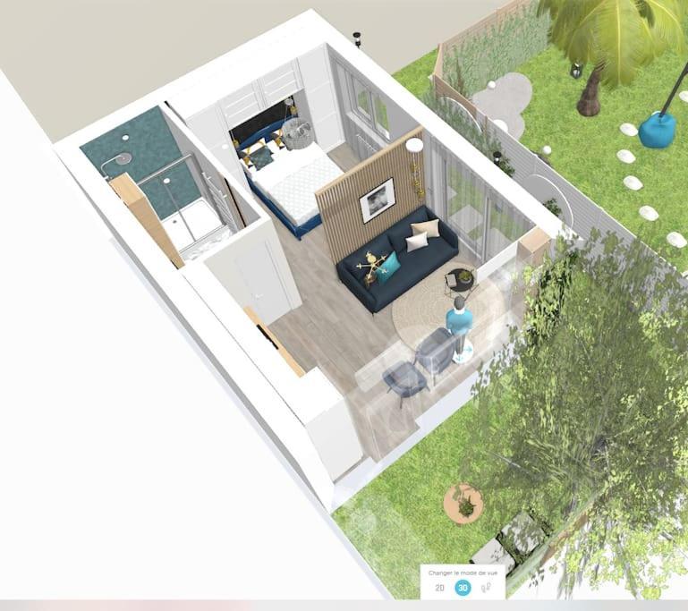 L Ecrin Bleu Maison Neuve Jardin Et Clim Holiday home Colombes (Hauts-de-Seine)