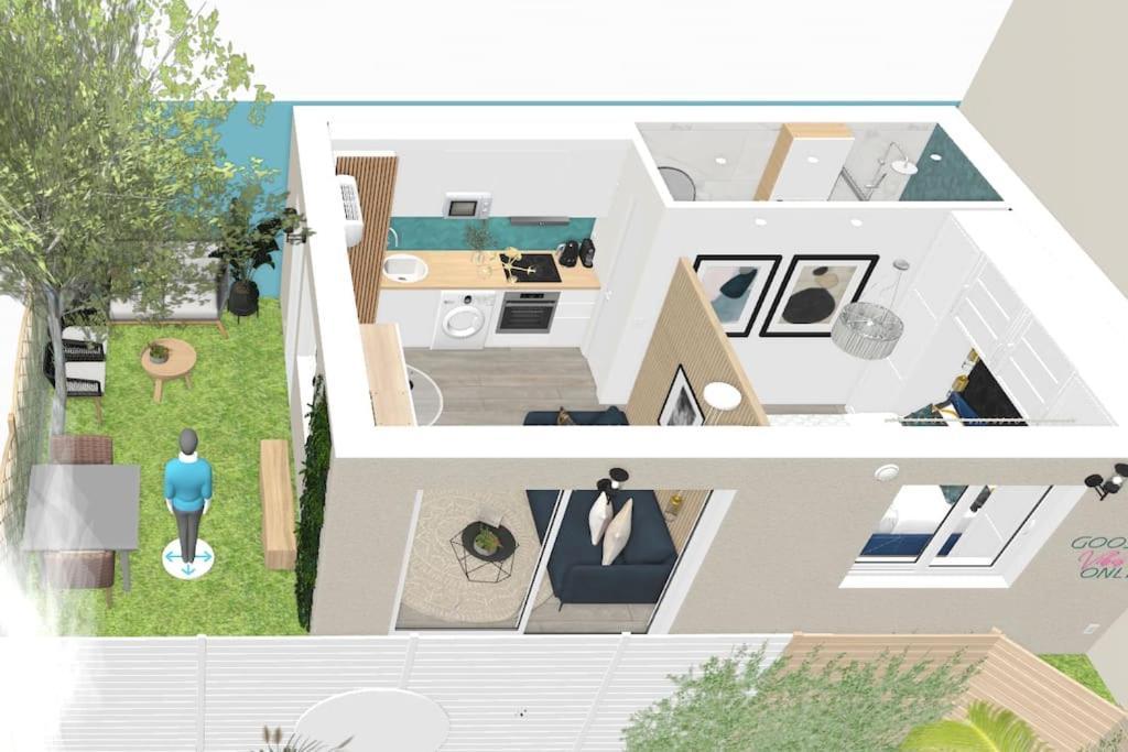 L Ecrin Bleu Maison Neuve Jardin Et Clim